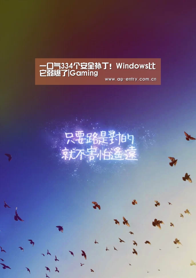 一口气334个安全补丁！Windows比它弱爆了|Gaming(图1)